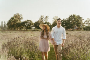 Lavender Field Engagement Session