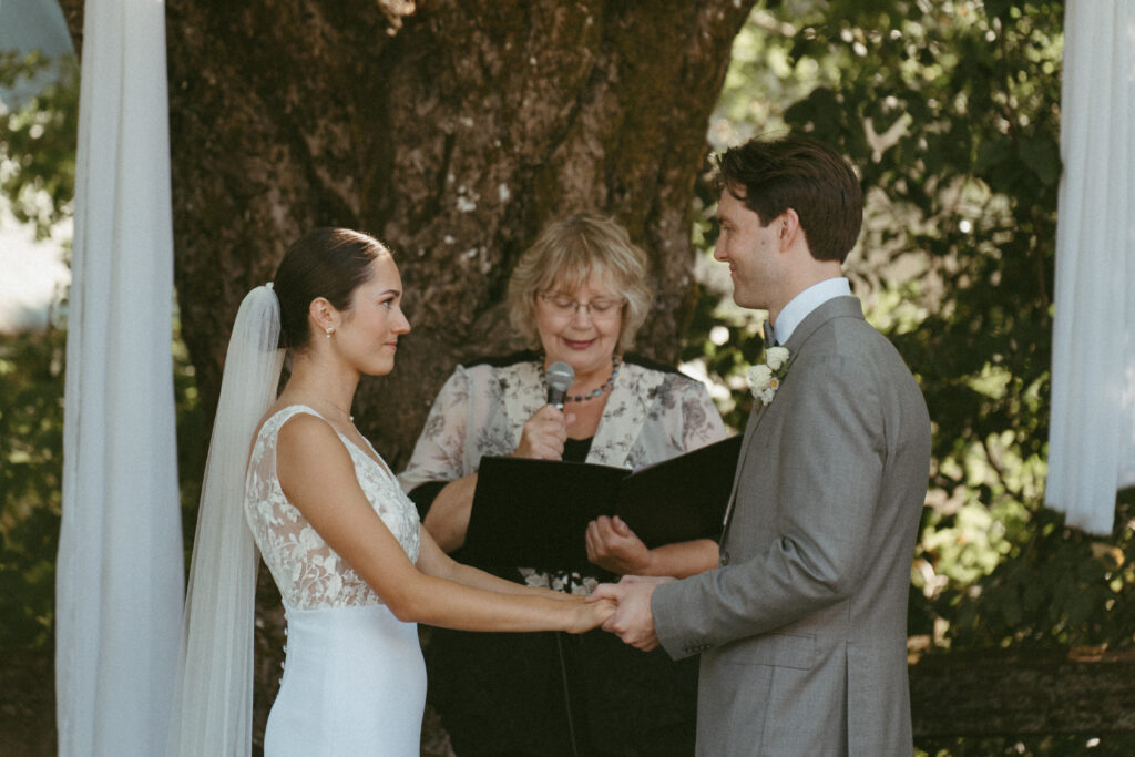 ceremony under the tree at Estate 248