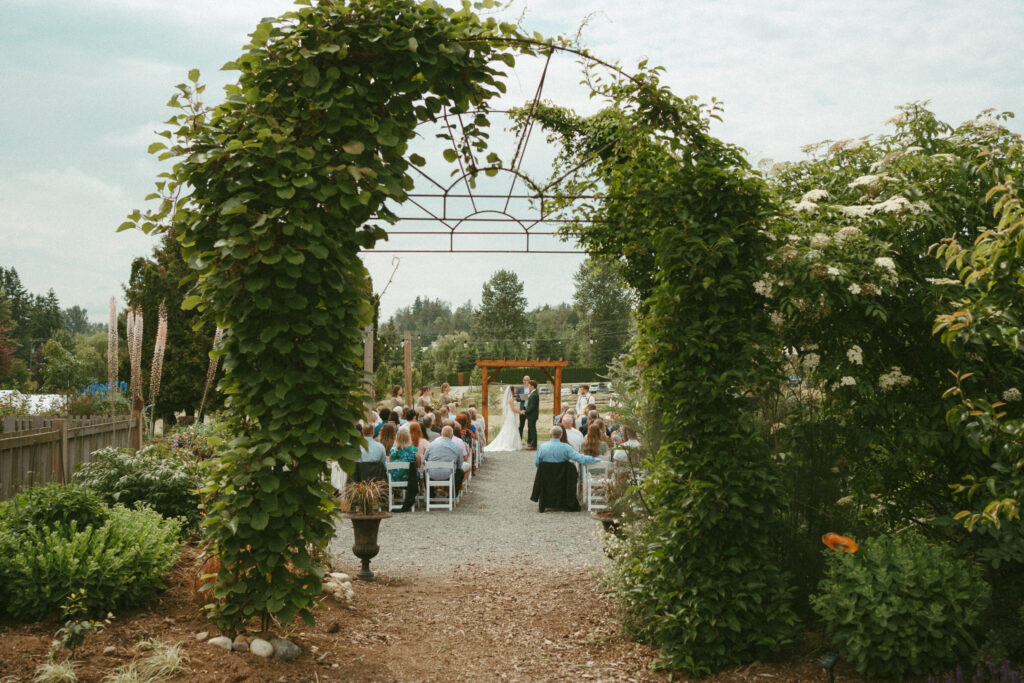 Wedding Ceremony at Sage & Solace Gravel Area 