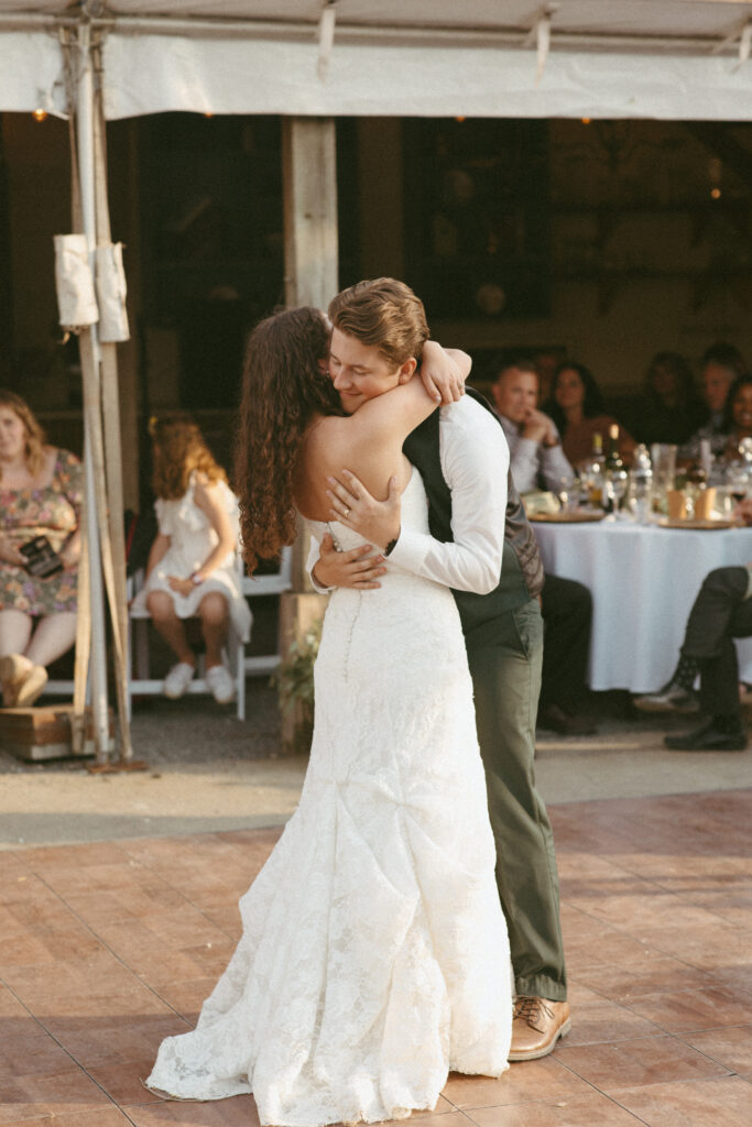 Bride & Groom First Dance at Sage & Solace Wedding Venue in Langley, BC