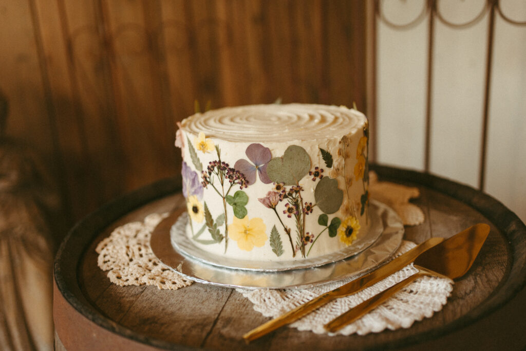 Floral Inspired Wedding Cake