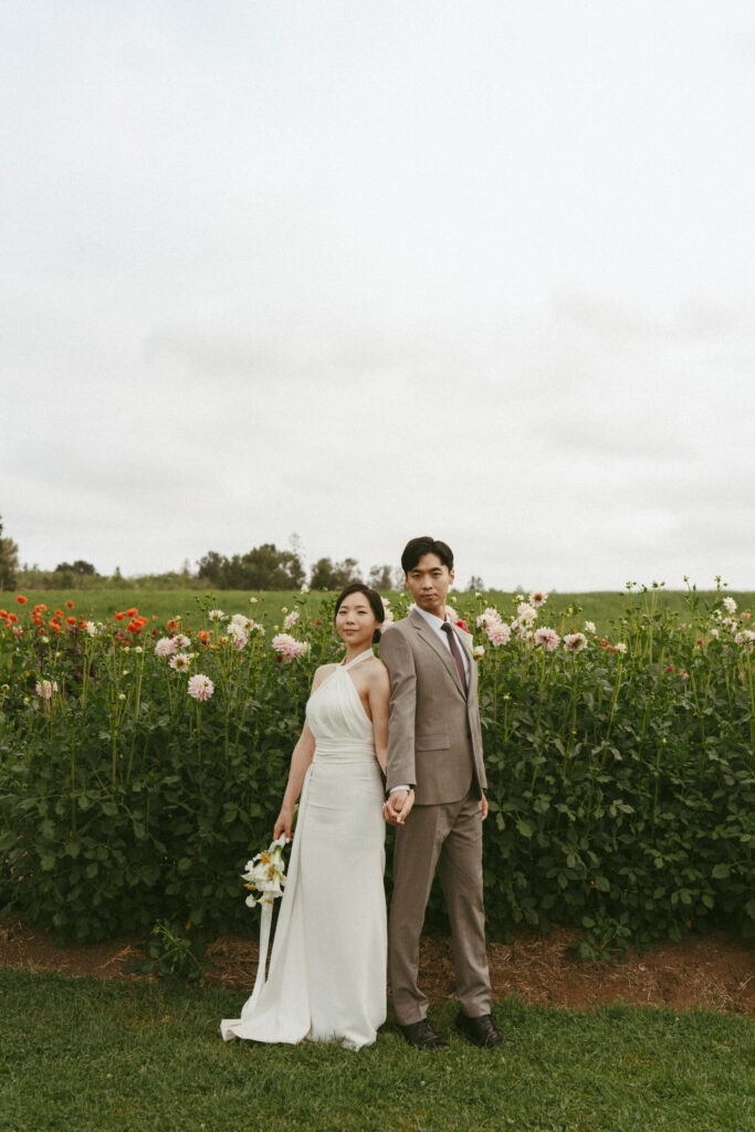 Bridal Portraits in the Garden at Sage & Solace Wedding Venue 