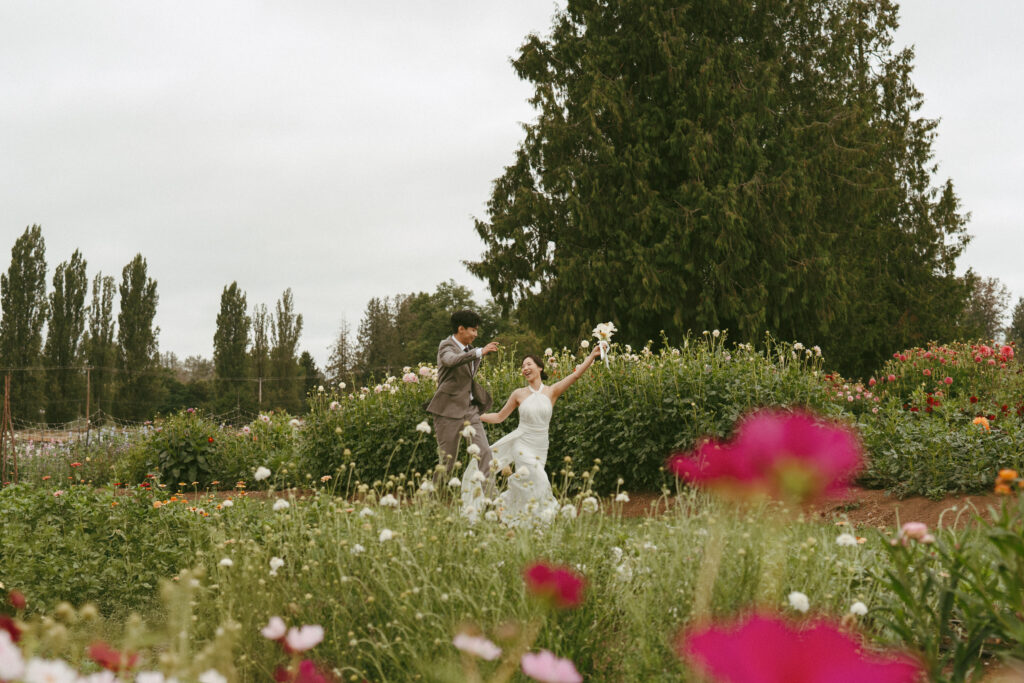 Bridal Portraits in the Garden at Sage & Solace Wedding Venue 