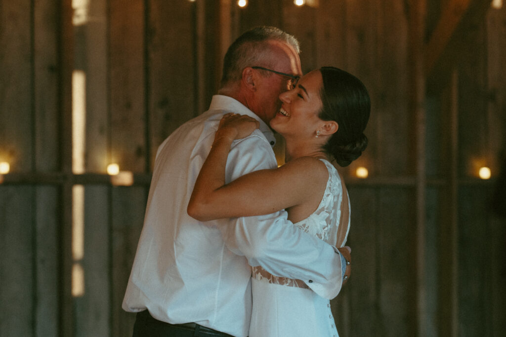 bride and father first dance